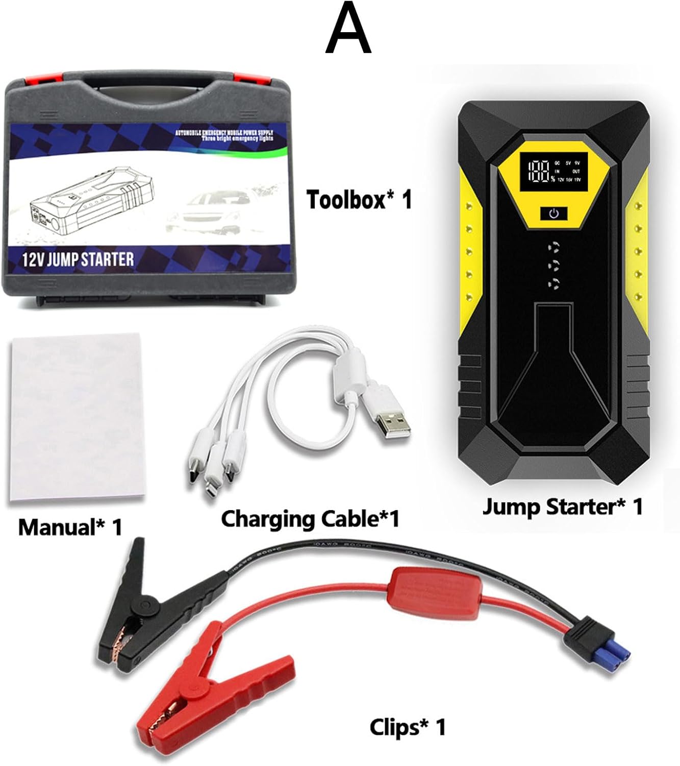 Arrancador de batería de coche (12V)